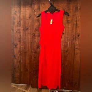 Talbots Vibrant Red Midi Dress